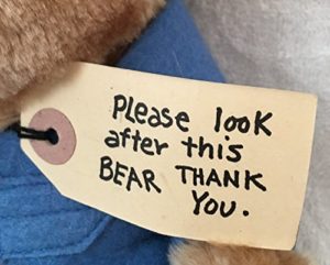 Por favor, cuiden este oso